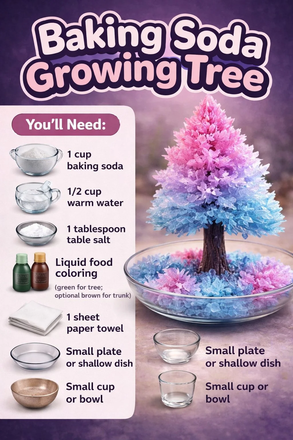 Baking Soda Growing Tree