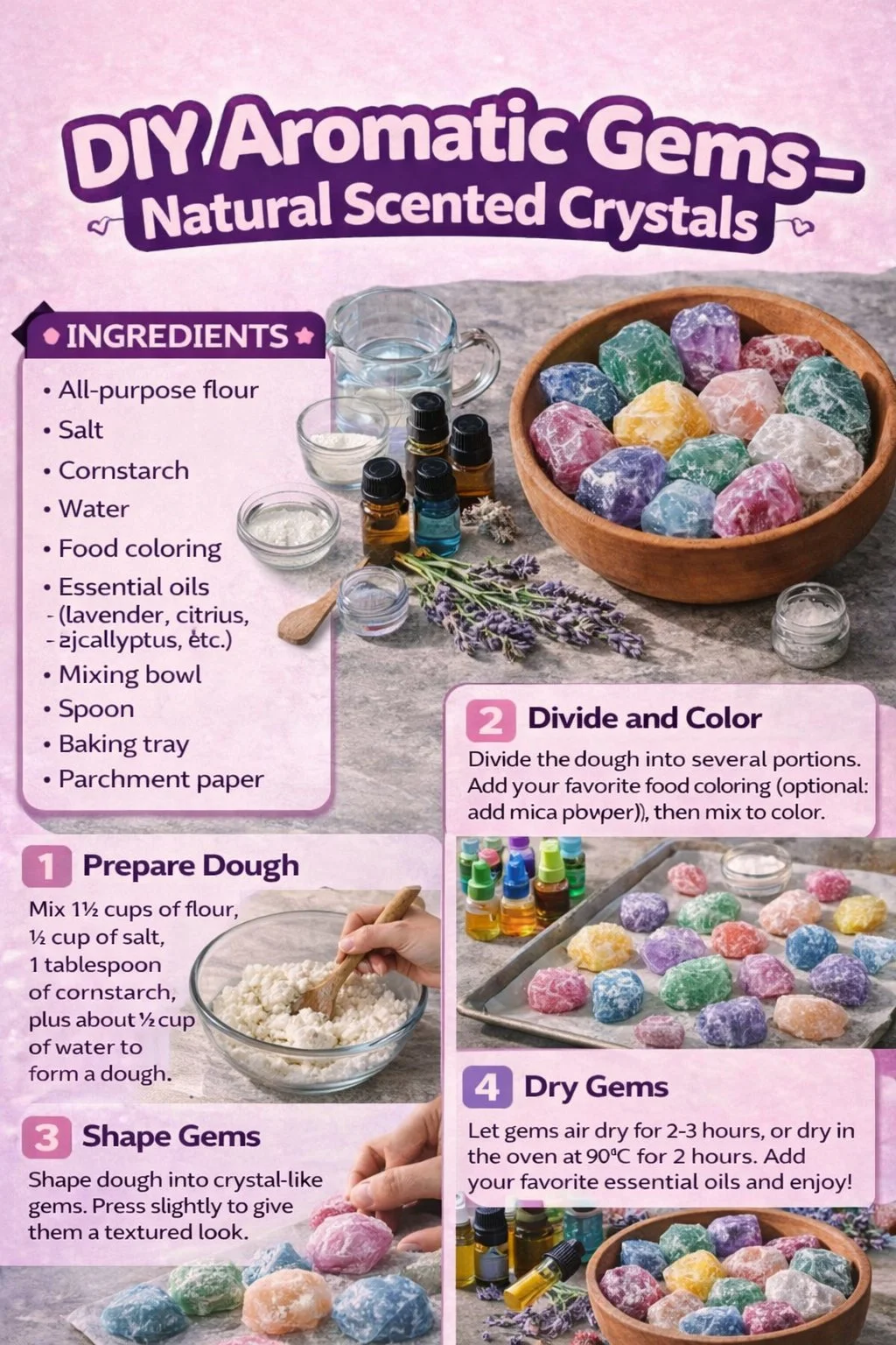 DIY Aromatic Gems – Natural Scented Crystals
