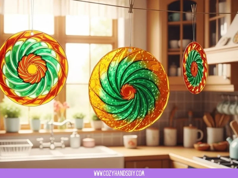 DIY Mandala Bioplastic Suncatchers