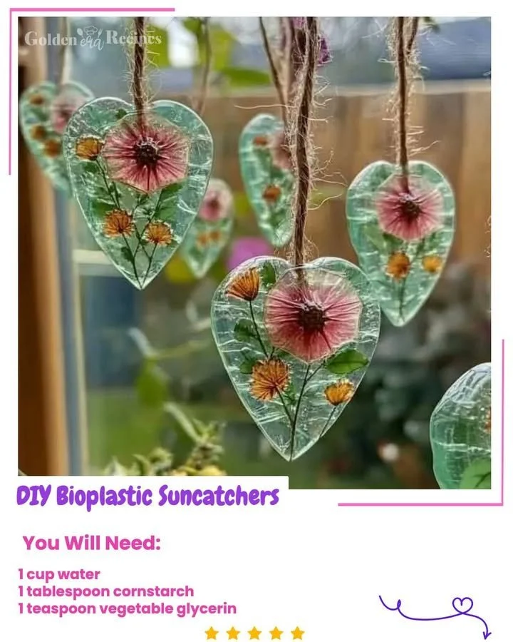 DIY Bioplastic Suncatchers