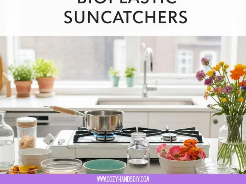 Eco Friendly DIY Bioplastic Suncatchers