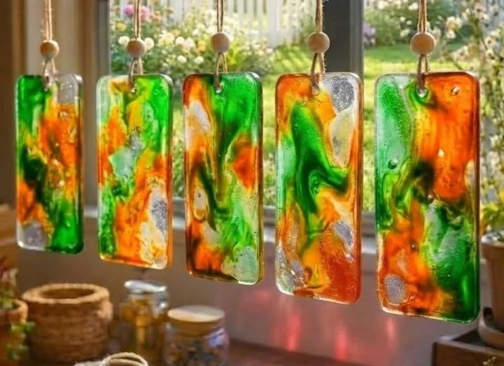 DIY Mandala Bioplastic Suncatchers