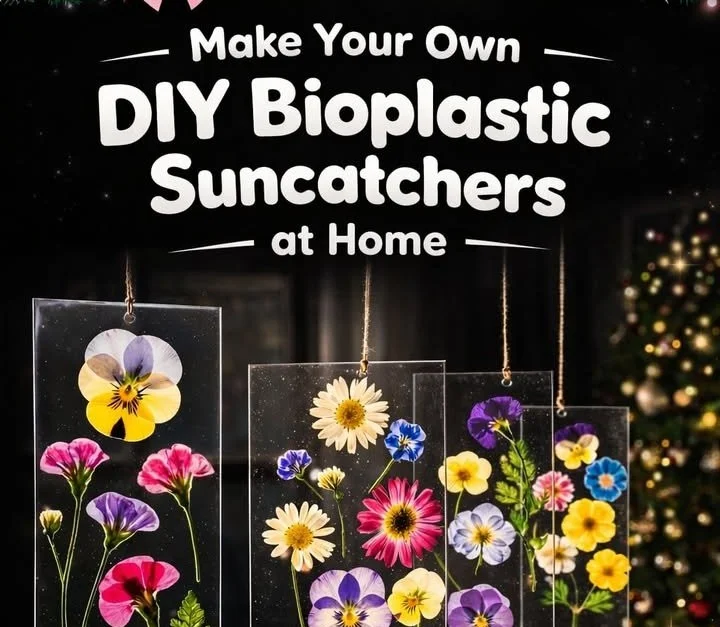 DIY Bioplastic Suncatchers – Nature’s Window Art
