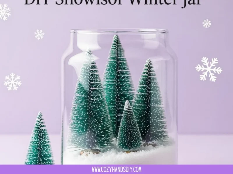 DIY Snowstorm Winter Jar