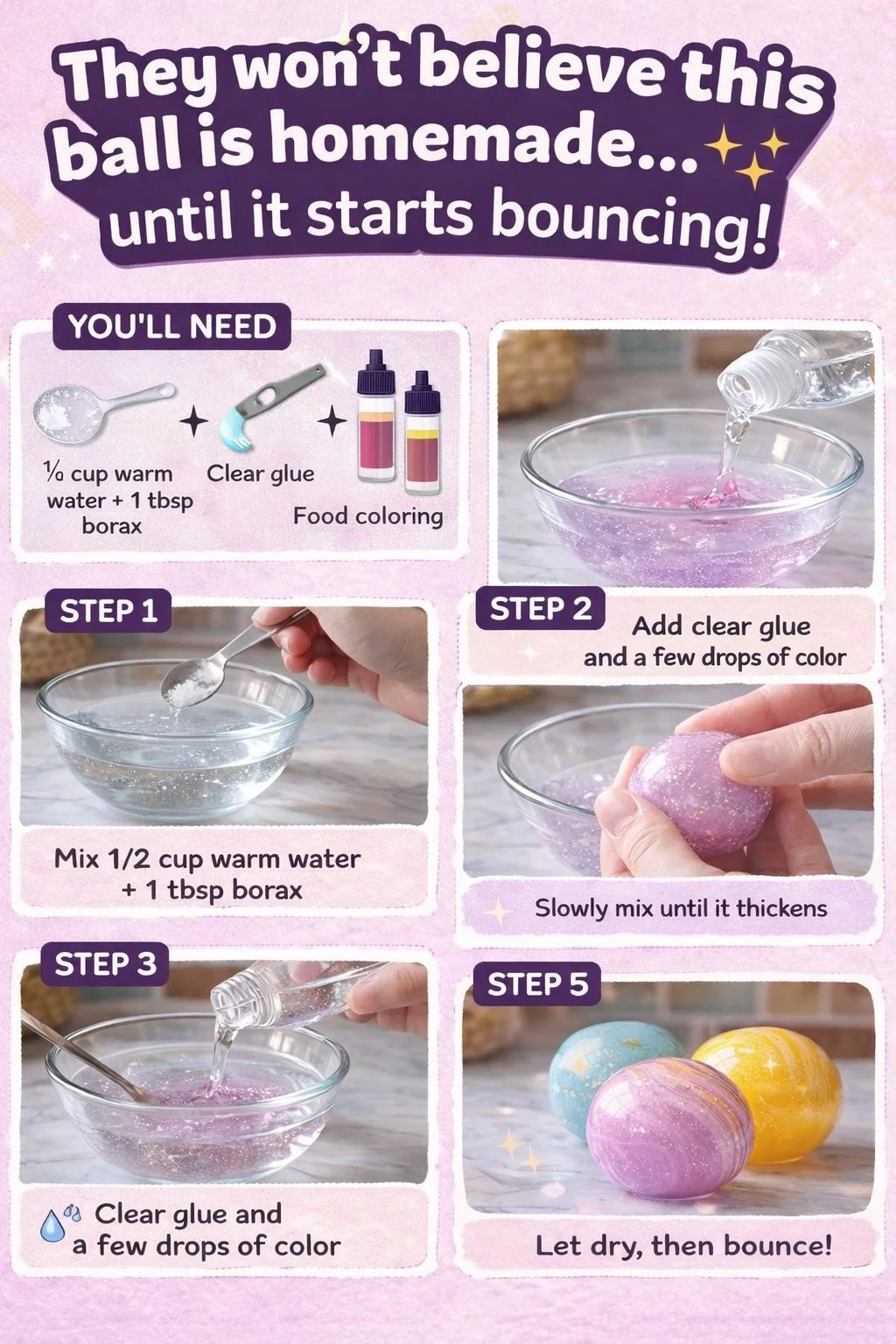 Homemade Bouncing Balls