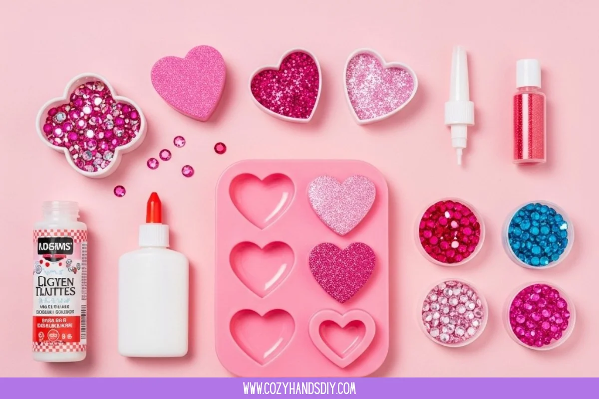 Valentine Glue Gem Hearts