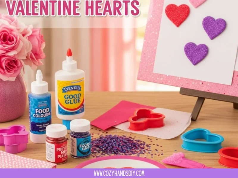 ❤️ Valentine Heart Suncatchers (Clear Glue Magic)