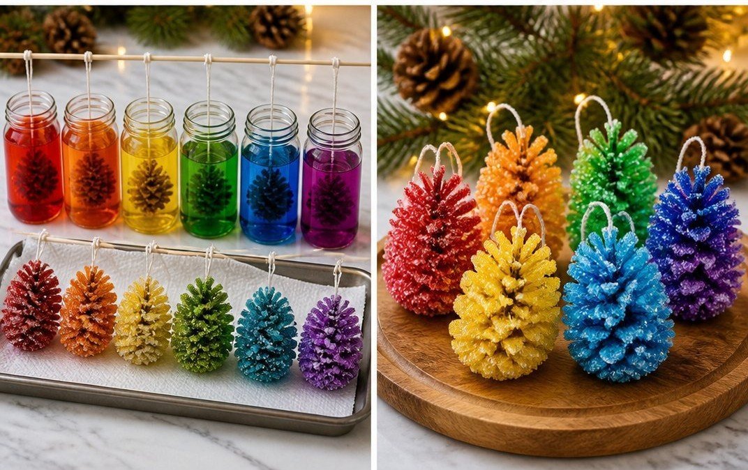 Crystal Pinecones That Look Like Frozen Rainbows