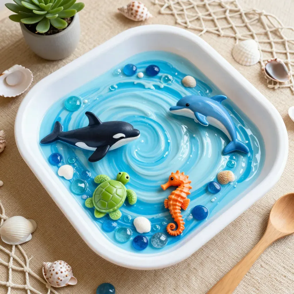 Ocean Foam Sensory Bin