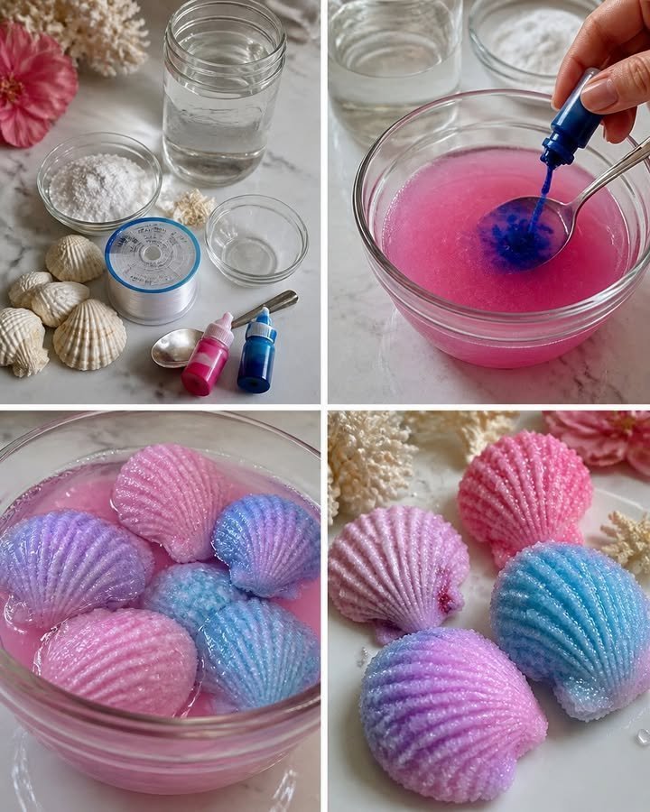 Crystal Seashell Craft