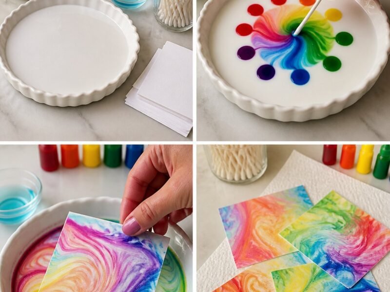 Rainbow Milk Whirl Becomes Cozy Calm