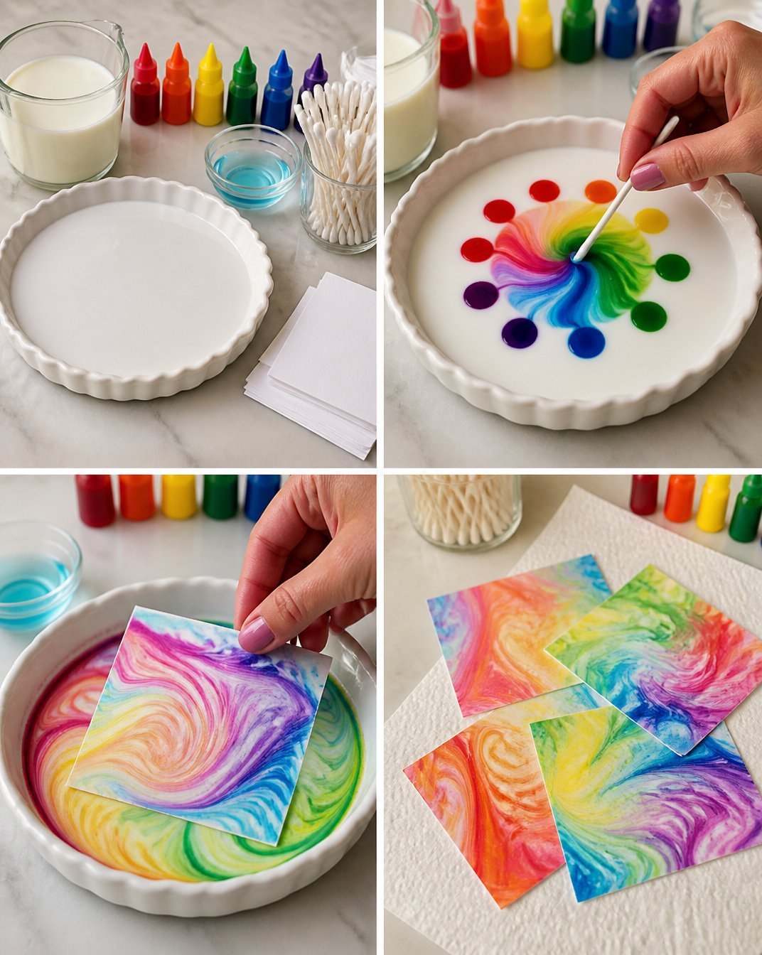 Rainbow Milk Whirl Becomes Cozy Calm