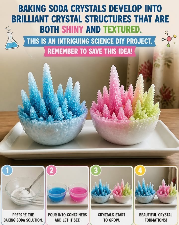 DIY Baking Soda Crystal Structures