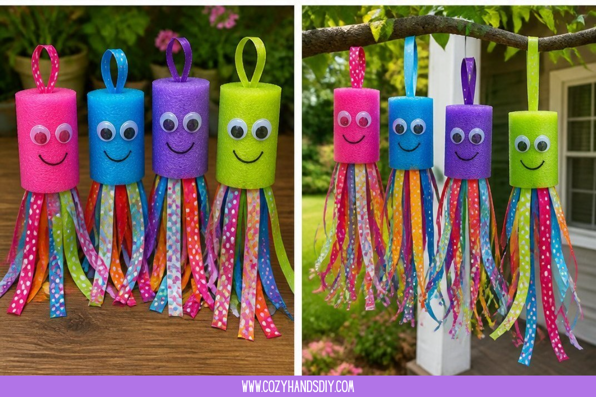 Pool Noodle Ocean Creatures Become Calmer