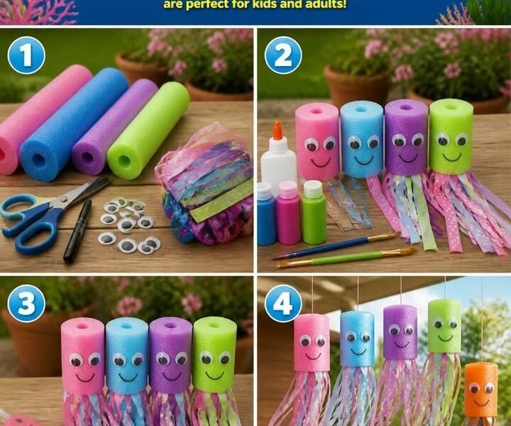 Pool Noodle Ocean Creatures Become Calmer