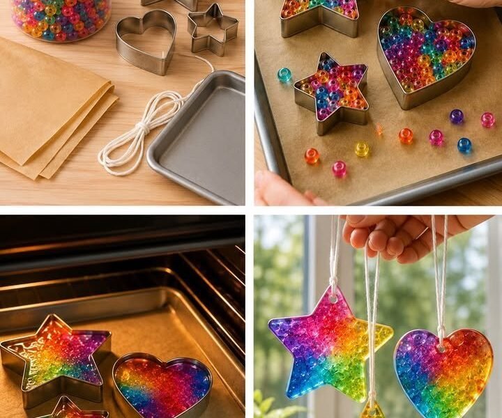 Melting Bead Suncatchers Becomes Cozy Glow