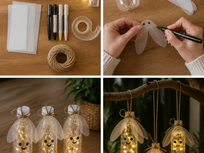 Glowing Firefly Bottle Lights become cozy