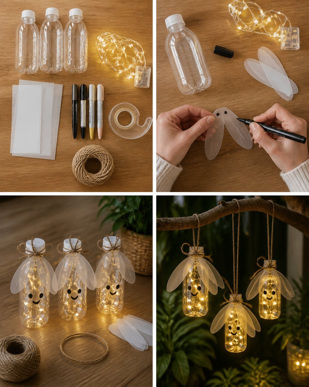 Glowing Firefly Bottle Lights