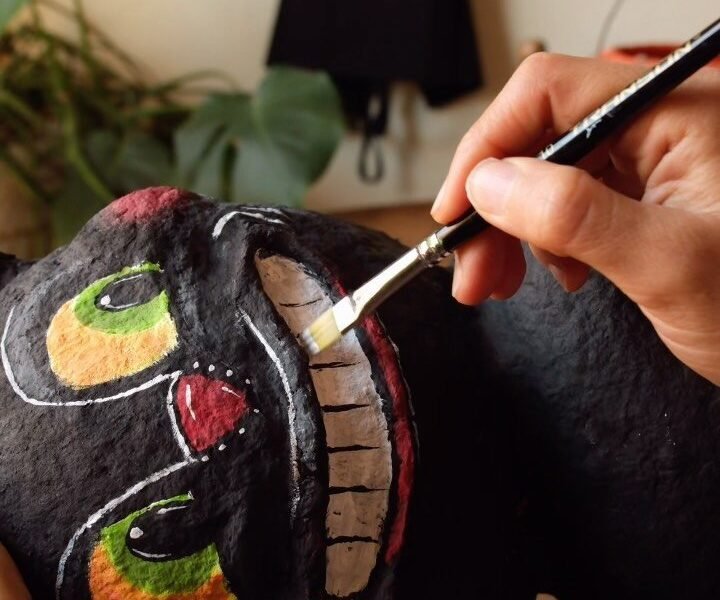 Vintage Style Halloween Pails Become Cozy